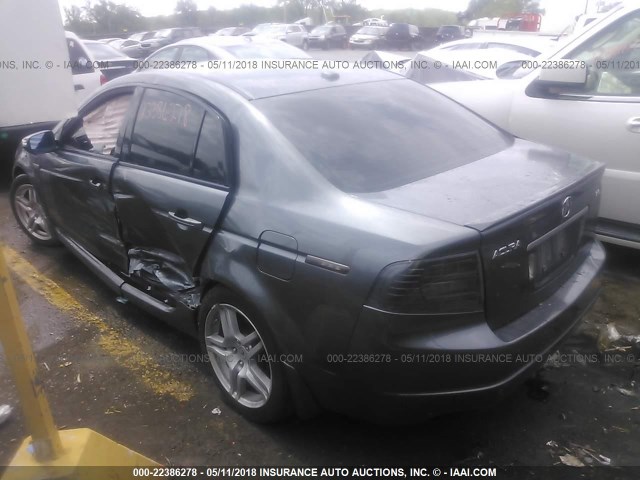 19UUA662X8A034478 - 2008 ACURA TL GRAY photo 3