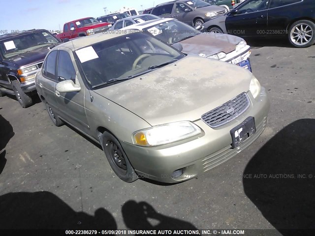 3N1CB51D52L689242 - 2002 NISSAN SENTRA XE/GXE GOLD photo 1