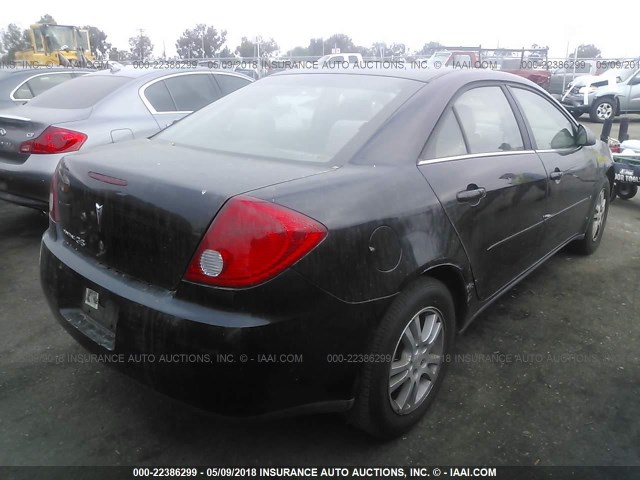 1G2ZF55B564220513 - 2006 PONTIAC G6 SE BLACK photo 4