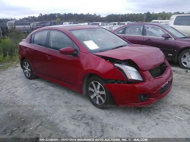 3N1AB6AP6CL676962 - 2012 NISSAN SENTRA 2.0/2.0S/SR/2.0SL RED photo 1