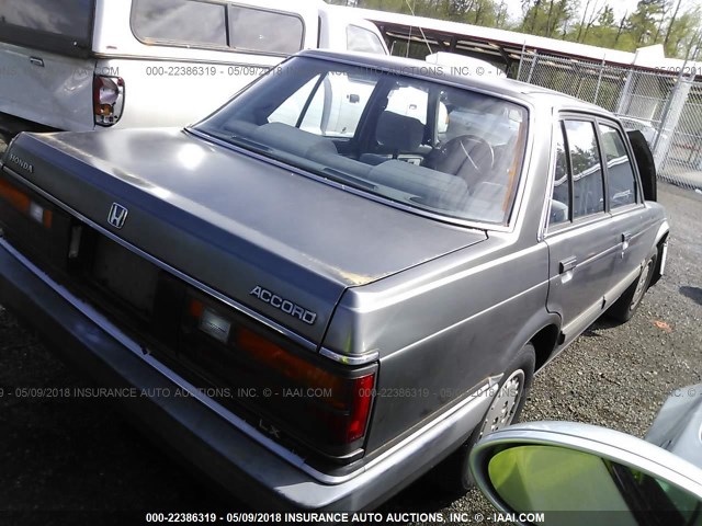 JHMAD7437EC071108 - 1984 HONDA ACCORD 1800 LX GRAY photo 4