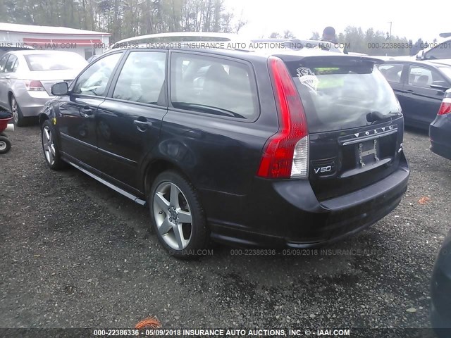 YV1MJ672092490444 - 2009 VOLVO V50 T5 BLACK photo 3