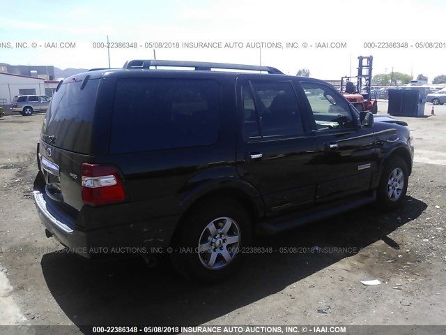 1FMFU15518LA28761 - 2008 FORD EXPEDITION XLT BLACK photo 4