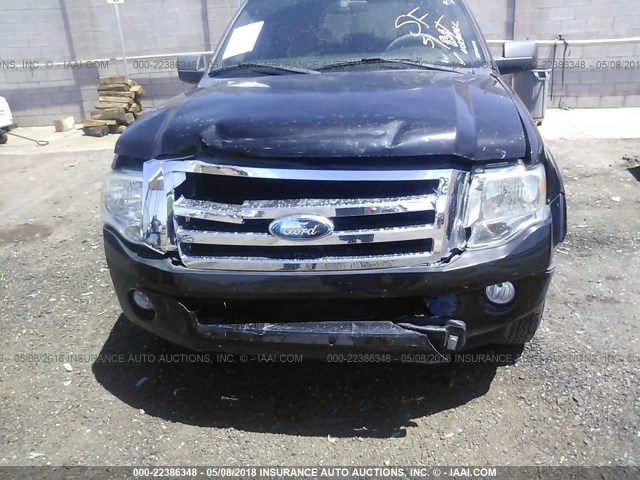 1FMFU15518LA28761 - 2008 FORD EXPEDITION XLT BLACK photo 6