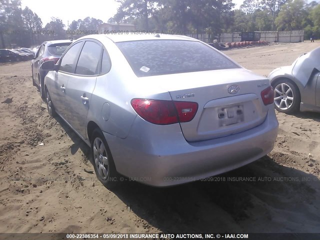 KMHDU46D48U377356 - 2008 HYUNDAI ELANTRA GLS/SE/LIMITED SILVER photo 3