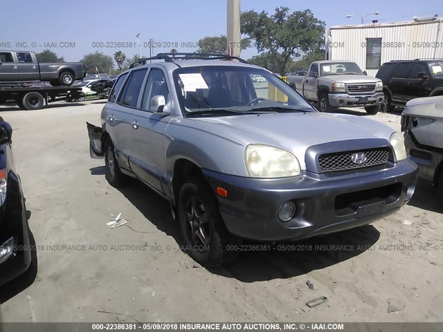 KM8SC83D21U130252 - 2001 HYUNDAI SANTA FE GLS/LX SILVER photo 1