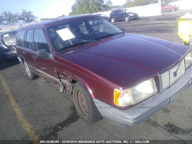 YV1FW8837N2352312 - 1992 VOLVO 740 MAROON photo 1