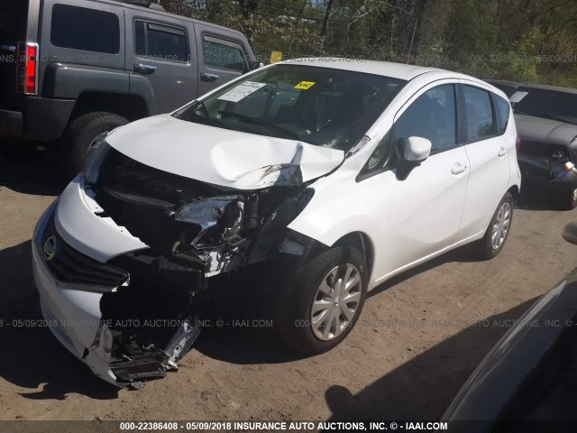 3N1CE2CP1GL387967 - 2016 NISSAN VERSA NOTE S/S PLUS/SV/SL/SR WHITE photo 2