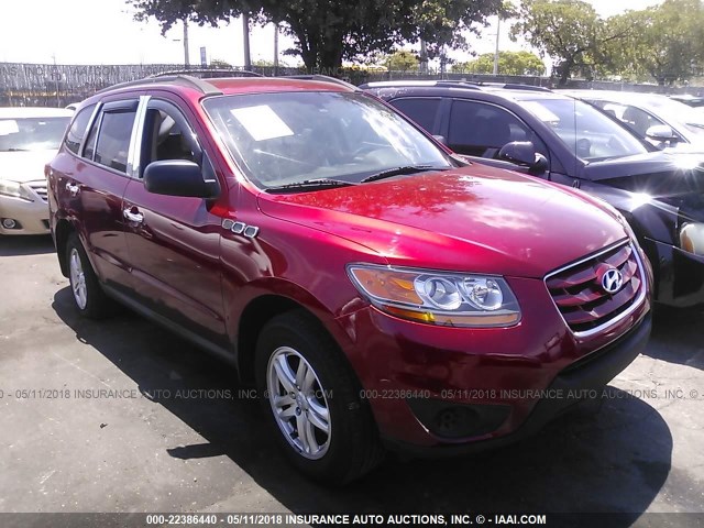 5XYZG3AB2BG036418 - 2011 HYUNDAI SANTA FE GLS RED photo 1