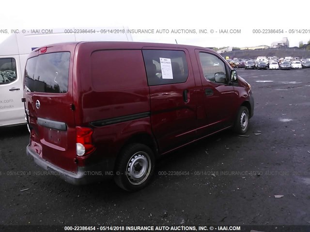 3N6CM0KNXFK717451 - 2015 NISSAN NV200 2.5S/2.5SV RED photo 4