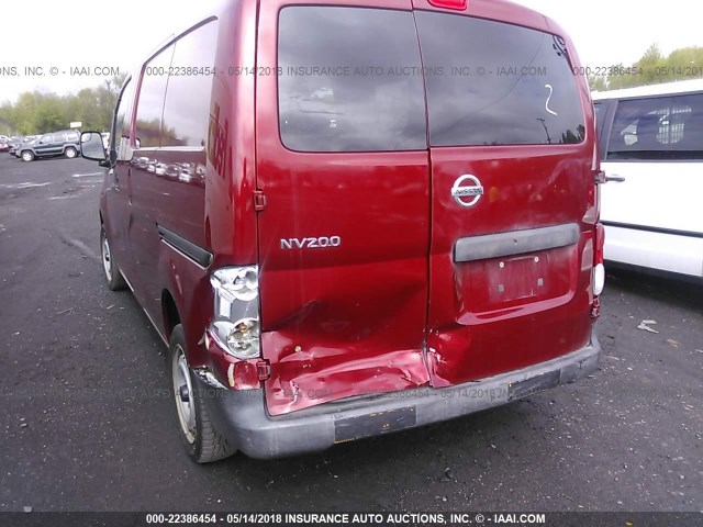 3N6CM0KNXFK717451 - 2015 NISSAN NV200 2.5S/2.5SV RED photo 6