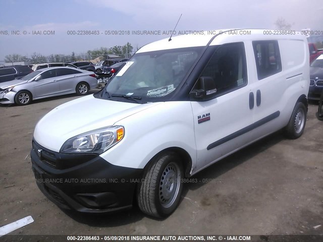 ZFBERFAB9H6G47459 - 2017 RAM PROMASTER CITY  WHITE photo 2