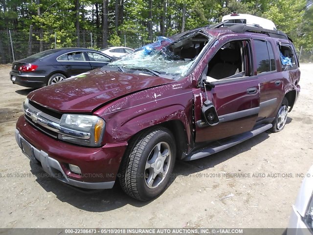 1GNET16S446160856 - 2004 CHEVROLET TRAILBLAZER EXT LS/EXT LT BURGUNDY photo 2