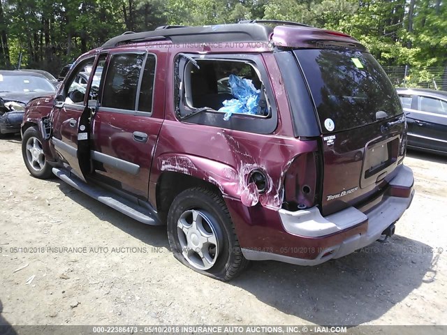 1GNET16S446160856 - 2004 CHEVROLET TRAILBLAZER EXT LS/EXT LT BURGUNDY photo 3