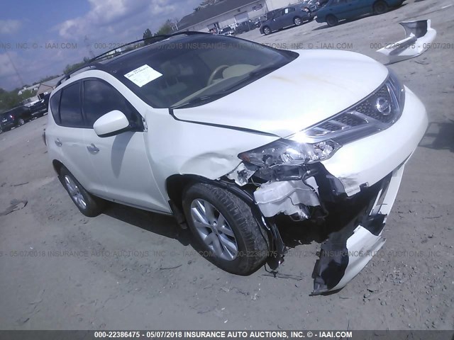 JN8AZ1MW4BW188184 - 2011 NISSAN MURANO S/SL/LE WHITE photo 1