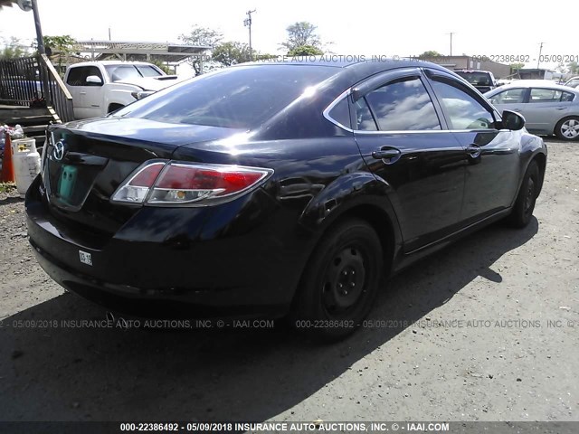 1YVHZ8BHXA5M00382 - 2010 MAZDA 6 I Чорний фото 4