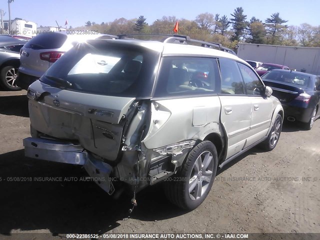 4S4BP86C774307443 - 2007 SUBARU LEGACY OUTBACK 3.0R LL BEAN GOLD photo 4