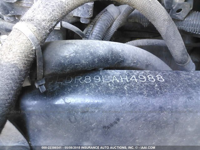 1FUJGLDR89LAH4988 - 2009 FREIGHTLINER CASCADIA 125  BLUE photo 10