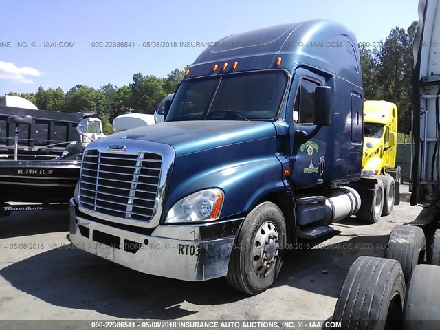 1FUJGLDR89LAH4988 - 2009 FREIGHTLINER CASCADIA 125  BLUE photo 2