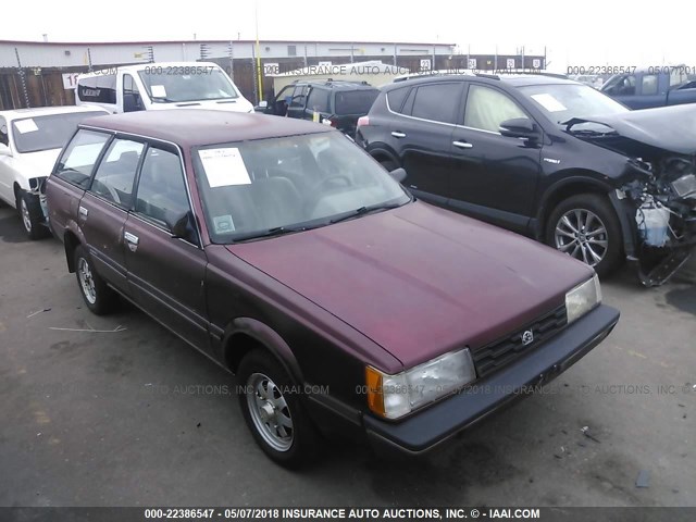 JF2AN53B5GE474377 - 1986 SUBARU GL 4WD MAROON photo 1