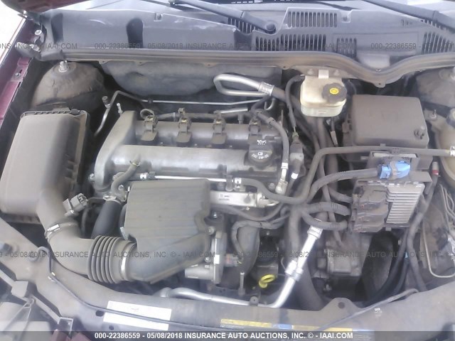 1G8AJ55F47Z133260 - 2007 SATURN ION LEVEL 2 Qırmızı foto 10