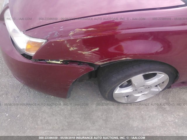 1G8AJ55F47Z133260 - 2007 SATURN ION LEVEL 2 Qırmızı foto 6