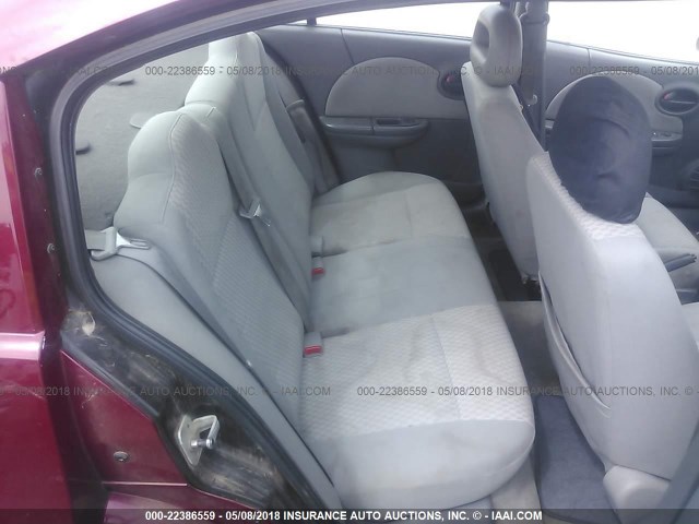 1G8AJ55F47Z133260 - 2007 SATURN ION LEVEL 2 RED photo 8