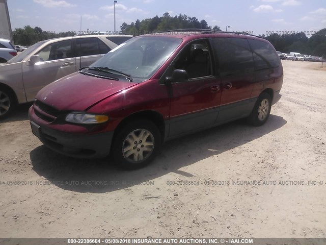 1B4GP54L2TB344348 - 1996 DODGE GRAND CARAVAN LE/ES RED photo 2