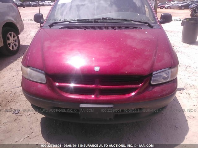 1B4GP54L2TB344348 - 1996 DODGE GRAND CARAVAN LE/ES RED photo 6