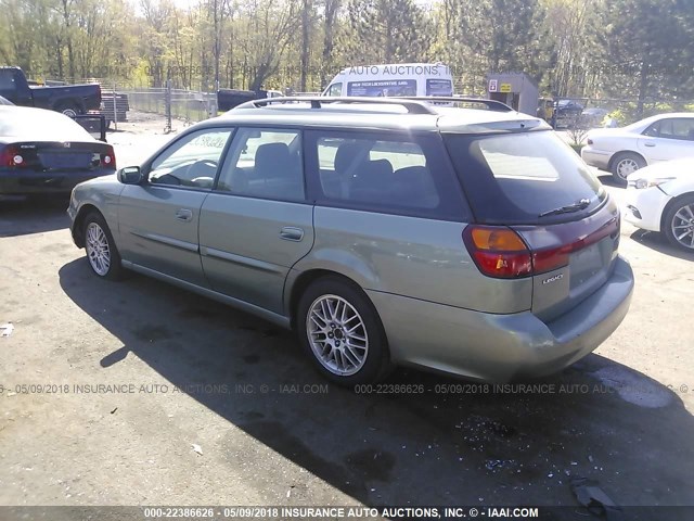 4S3BH625347302294 - 2004 SUBARU LEGACY L SPECIAL GREEN photo 3