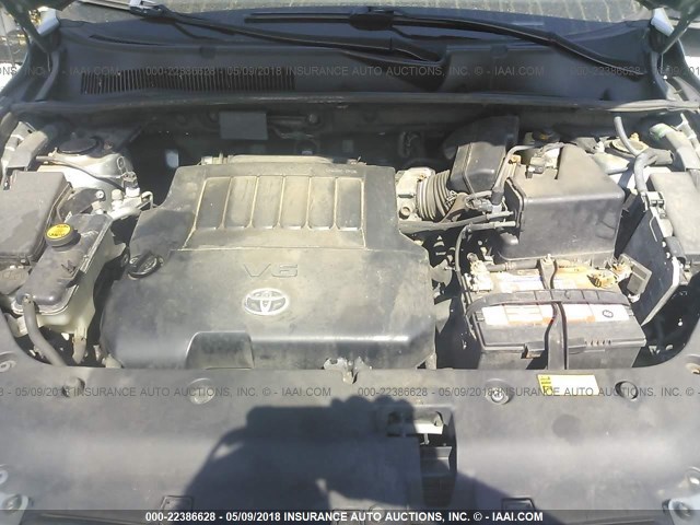 JTMBK31V485067875 - 2008 TOYOTA RAV4 LIMITED GRAY photo 10