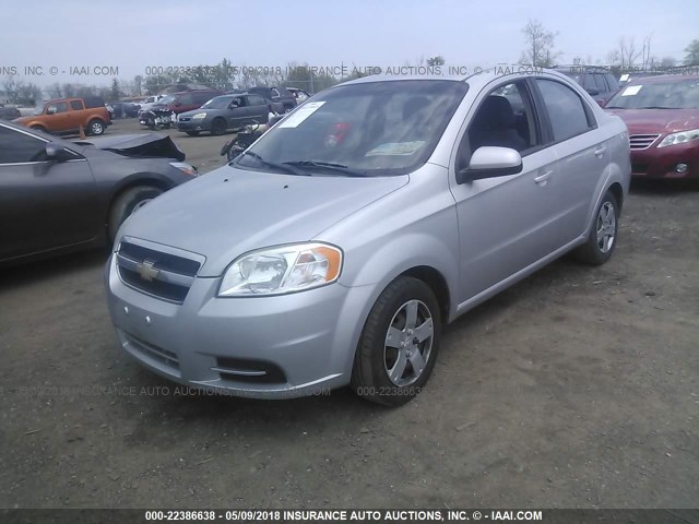 KL1TD5DE7AB078888 - 2010 CHEVROLET AVEO LS/LT SILVER photo 2