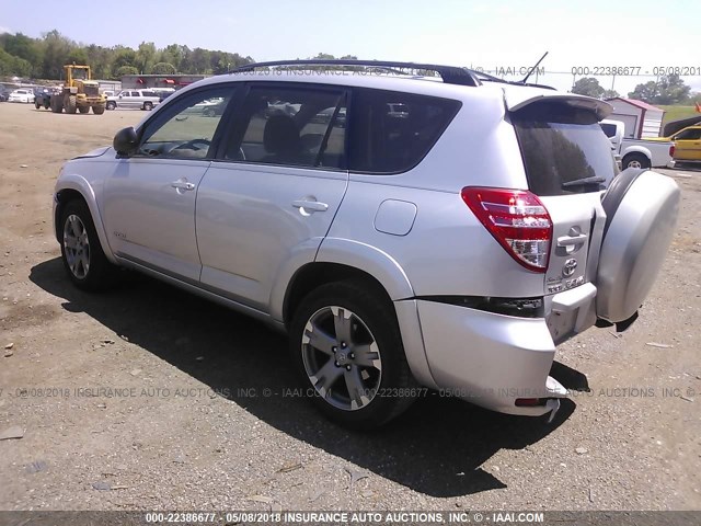 JTMZF32V89D006389 - 2009 TOYOTA RAV4 SPORT SILVER photo 3