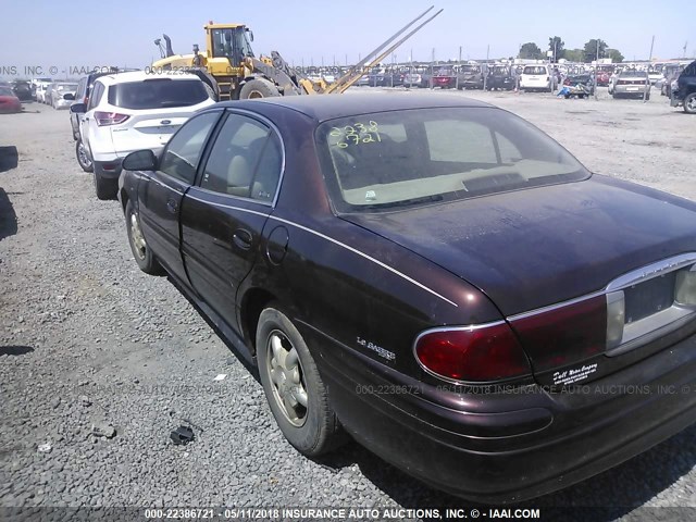 1G4HP54K01U270312 - 2001 BUICK LESABRE CUSTOM BROWN photo 3