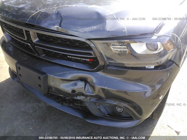 1C4RDJDG4JC160522 - 2018 DODGE DURANGO GT GRAY photo 6