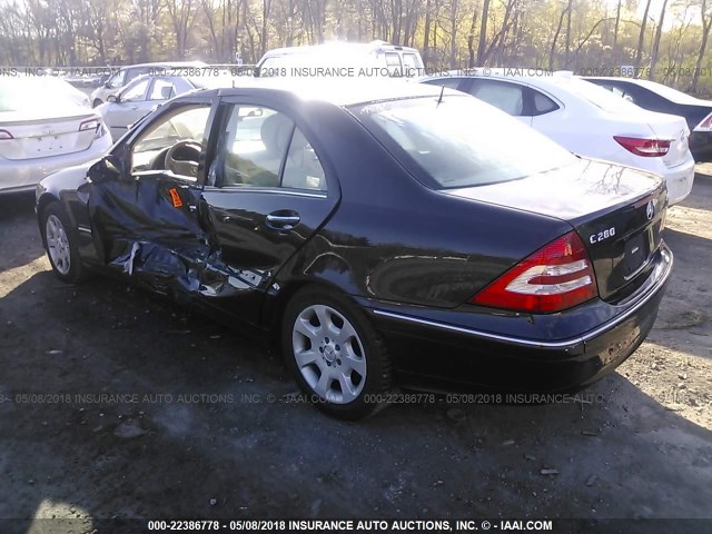 WDBRF92H66F773878 - 2006 MERCEDES-BENZ C GENERATION 2006 280 4MATIC BLACK photo 3