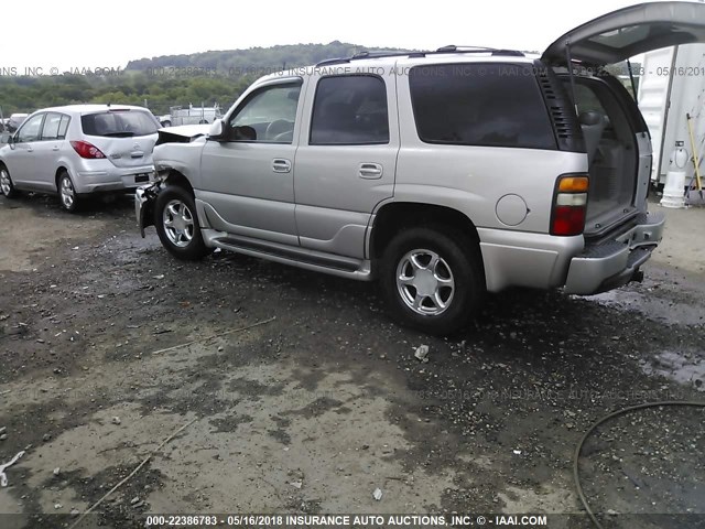 1GKEK63U55J264001 - 2005 GMC YUKON DENALI TAN photo 3