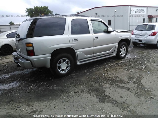 1GKEK63U55J264001 - 2005 GMC YUKON DENALI TAN photo 4