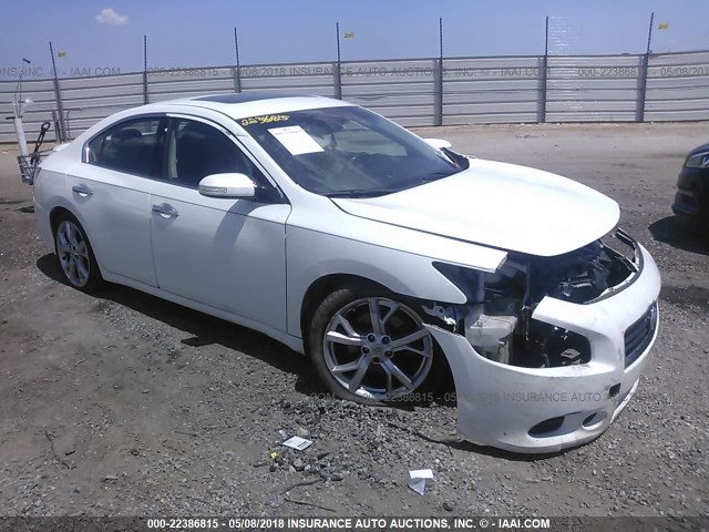 1N4AA5AP2CC852160 - 2012 NISSAN MAXIMA S/SV WHITE photo 1