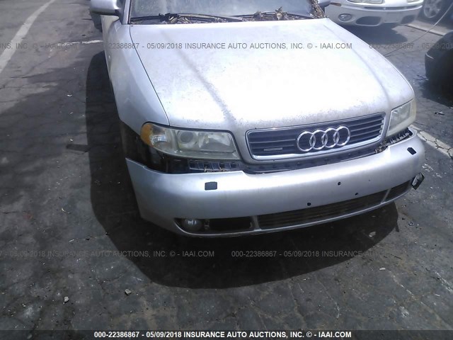 WAUDC68D91A116115 - 2001 AUDI A4 1.8T QUATTRO SILVER photo 6