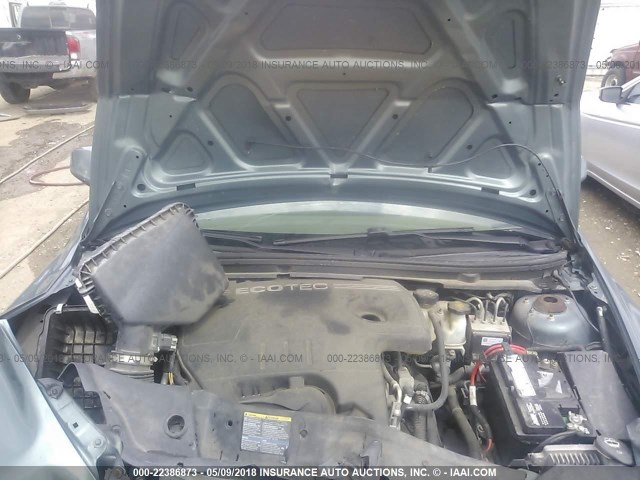 1G1ZH57B39F151776 - 2009 CHEVROLET MALIBU 1LT 绿色 照片 10