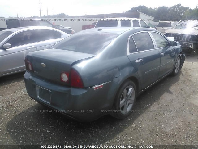 1G1ZH57B39F151776 - 2009 CHEVROLET MALIBU 1LT 绿色 照片 4