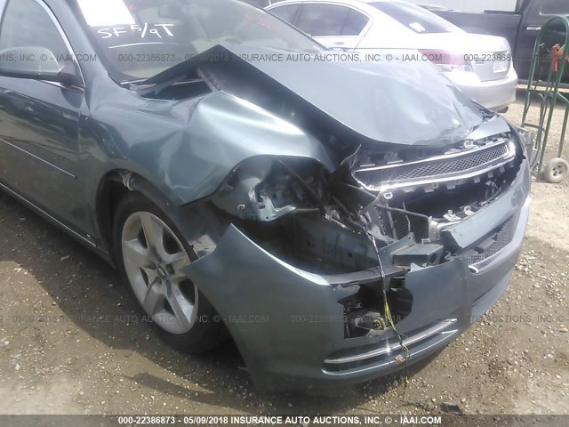 1G1ZH57B39F151776 - 2009 CHEVROLET MALIBU 1LT 绿色 照片 6