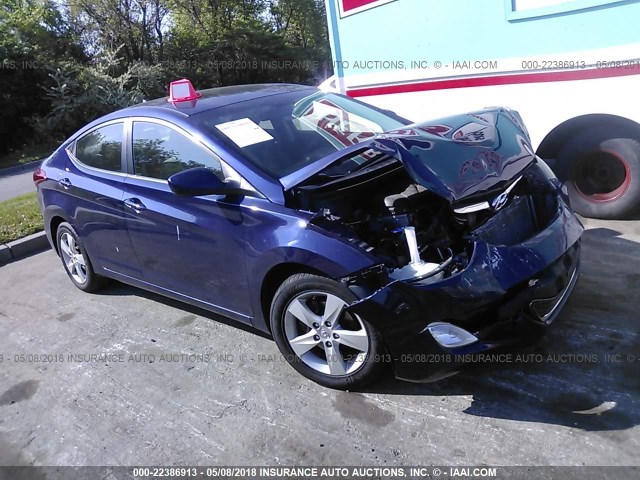 5NPDH4AE0CH096960 - 2012 HYUNDAI ELANTRA GLS/LIMITED PURPLE photo 1