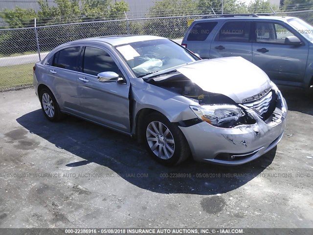 1C3CCBCG8DN575324 - 2013 CHRYSLER 200 LIMITED SILVER photo 1