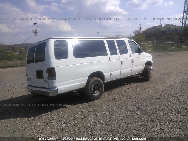 1FBSS31L08DB47568 - 2008 FORD ECONOLINE E350 SUPER DUTY WAGON WHITE photo 4