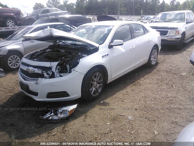 1G11D5RR3DF110012 - 2013 CHEVROLET MALIBU 1LT WHITE photo 2