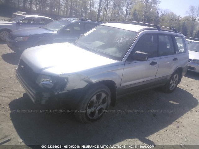 JF1SG65644H728048 - 2004 SUBARU FORESTER 2.5XS Күміс фото 2