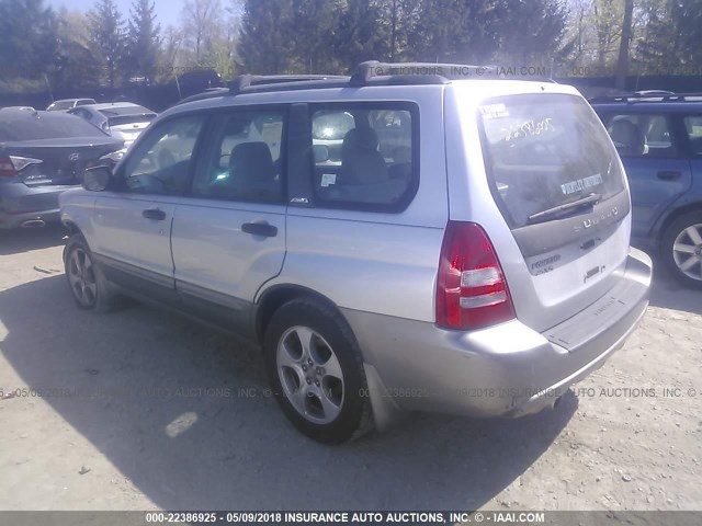 JF1SG65644H728048 - 2004 SUBARU FORESTER 2.5XS Күміс фото 3