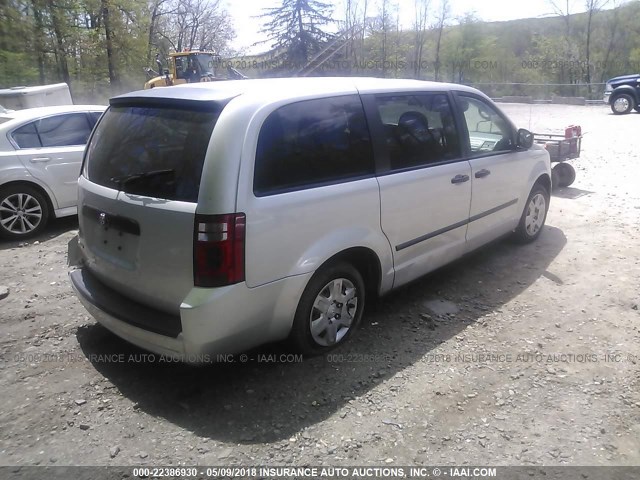 2D8HN44H48R151003 - 2008 DODGE GRAND CARAVAN SE SILVER photo 4